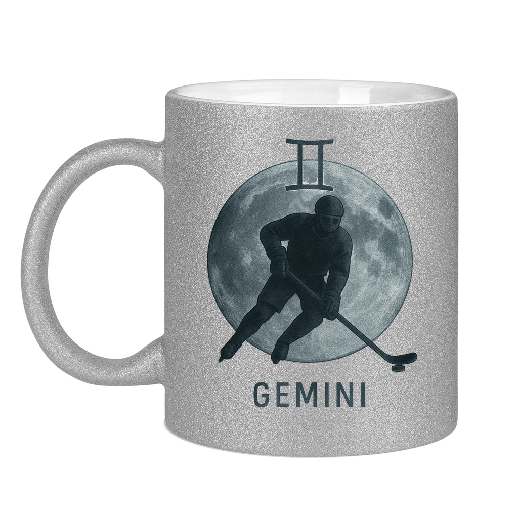 Glitzertasse STERNZEICHEN GEMINI / ZWILLING
