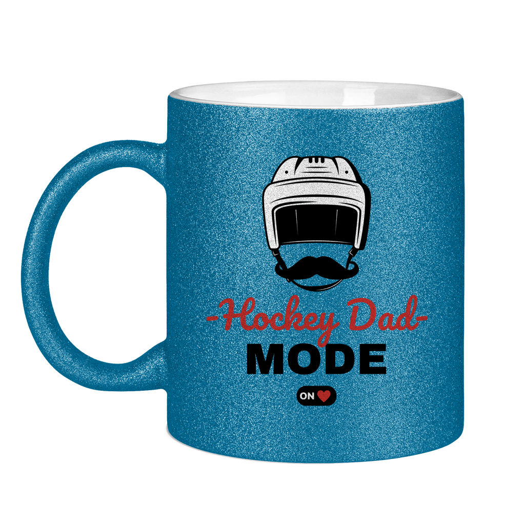 Glitzertasse HOCKEYDAD MODE