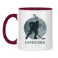 Tasse zweifarbig STERNZEICHEN CAPRICORN / STEINBOCK
