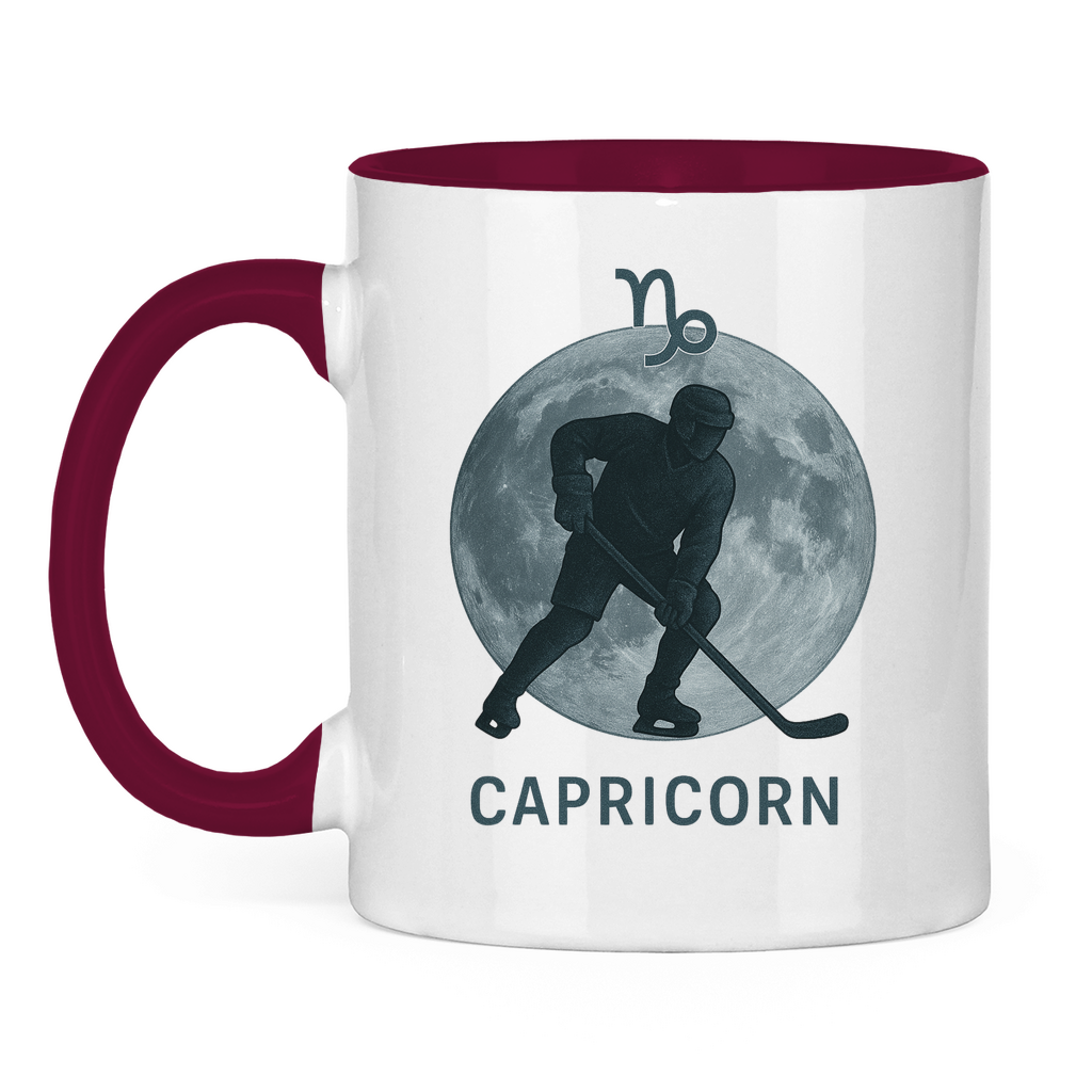 Tasse zweifarbig STERNZEICHEN CAPRICORN / STEINBOCK