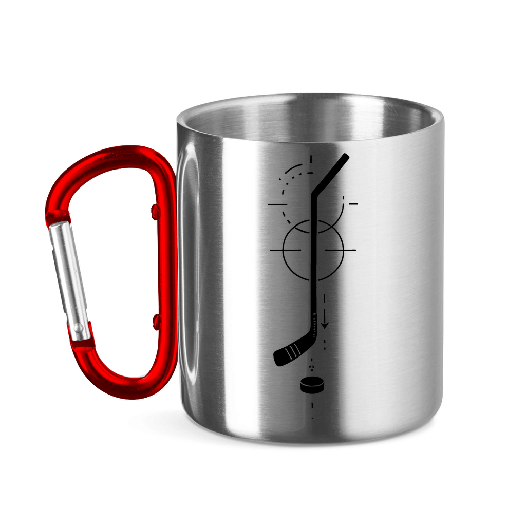 Edelstahltasse HOCKEYSTICK MODERN