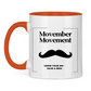 Tasse zweifarbig MOVEMBER MOVEMENT