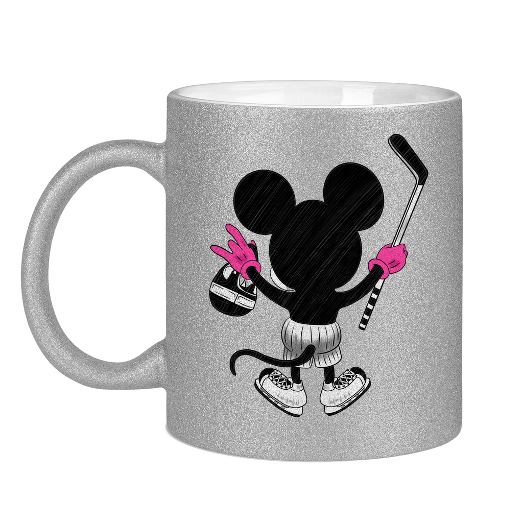 Glitzertasse HOCKEYMOUSE PINK