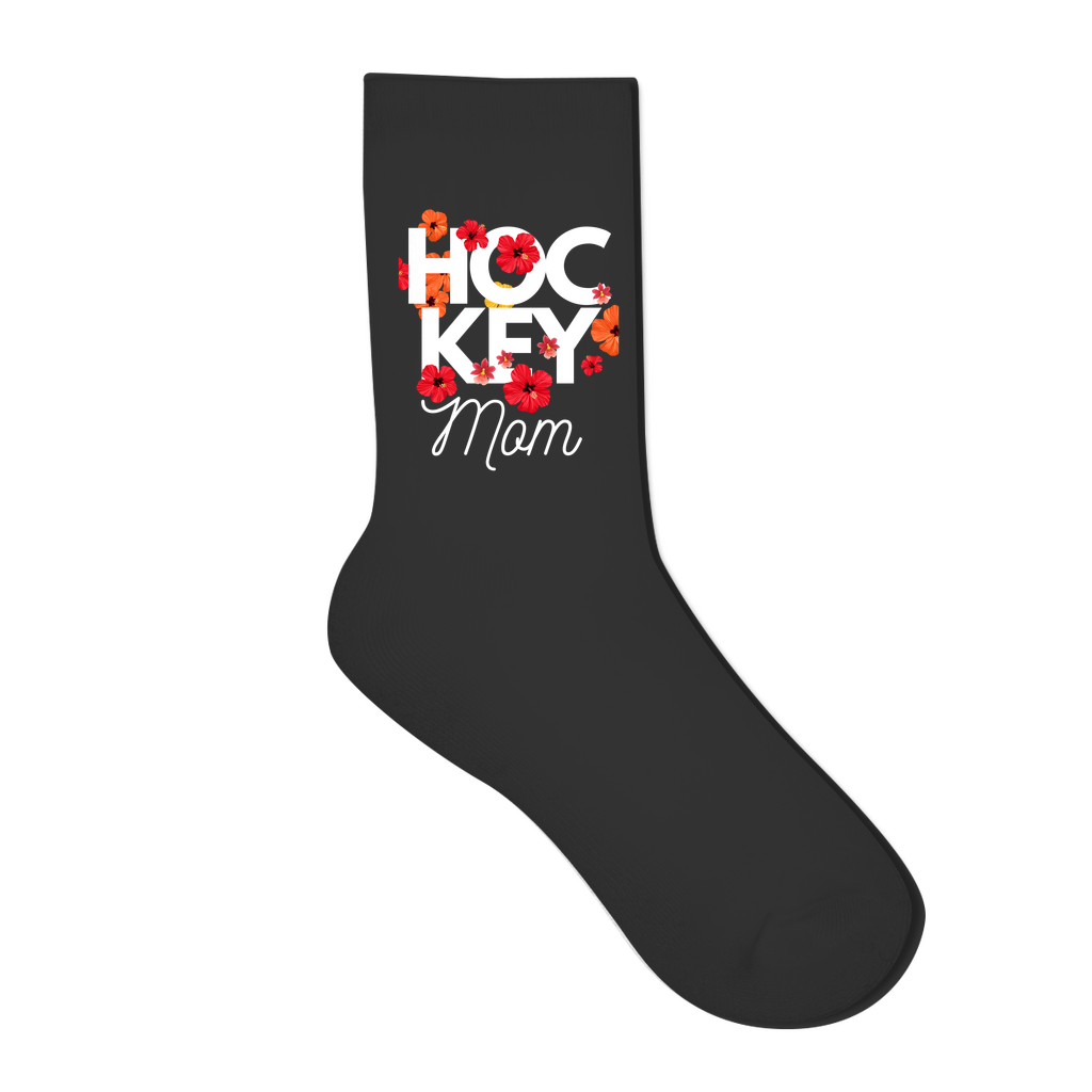 Socken HOCKEY MOM FLOWERS