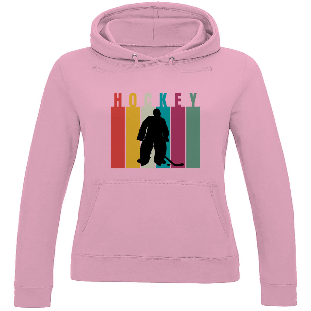 Ladies Hoodie COLOURFUL HOCKEY GOALIE