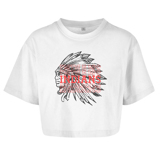 Ladies Crop Top INDIANS HEAD