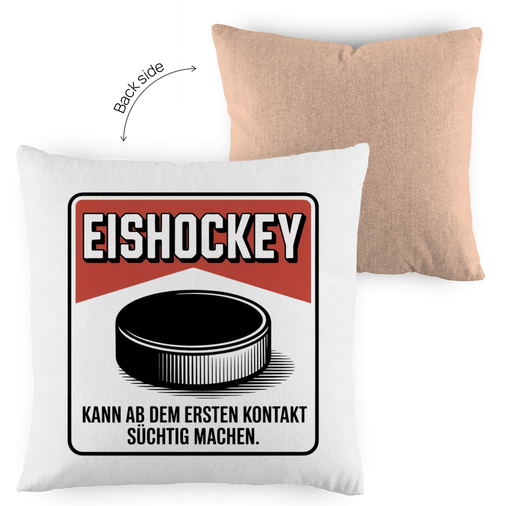 Kopfkissen zweifarbig  EISHOCKEY ZIGARETTENSCHACHTEL