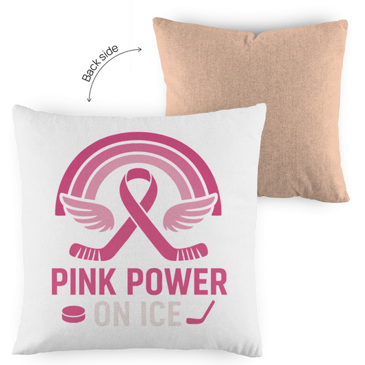 Kopfkissen zweifarbig PINK POWER ON ICE