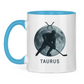 Tasse zweifarbig STERNZEICHEN TAURUS / STIER