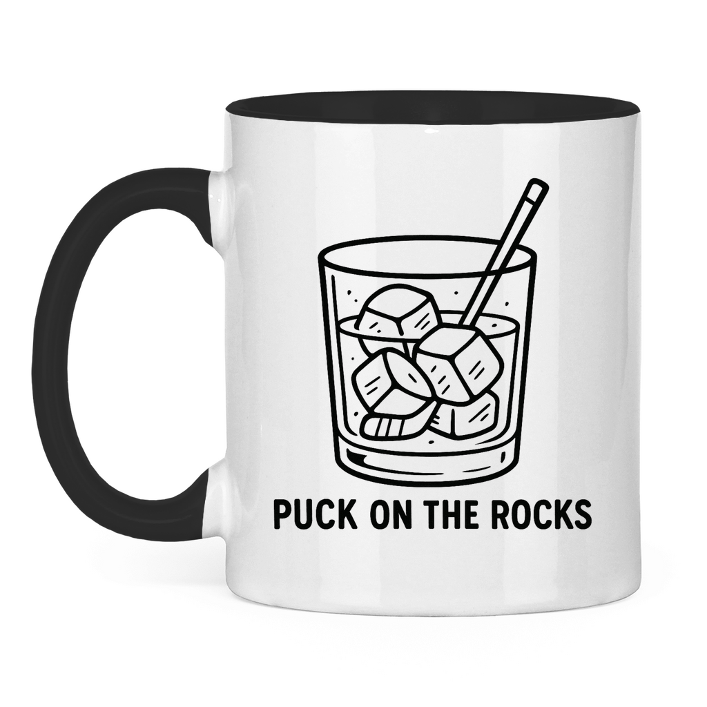 Tasse zweifarbig PUCK ON THE ROCKS