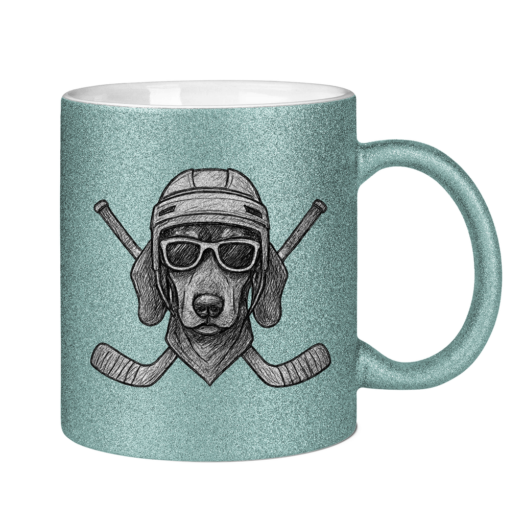 Glitzertasse COOL HOCKEYDOG