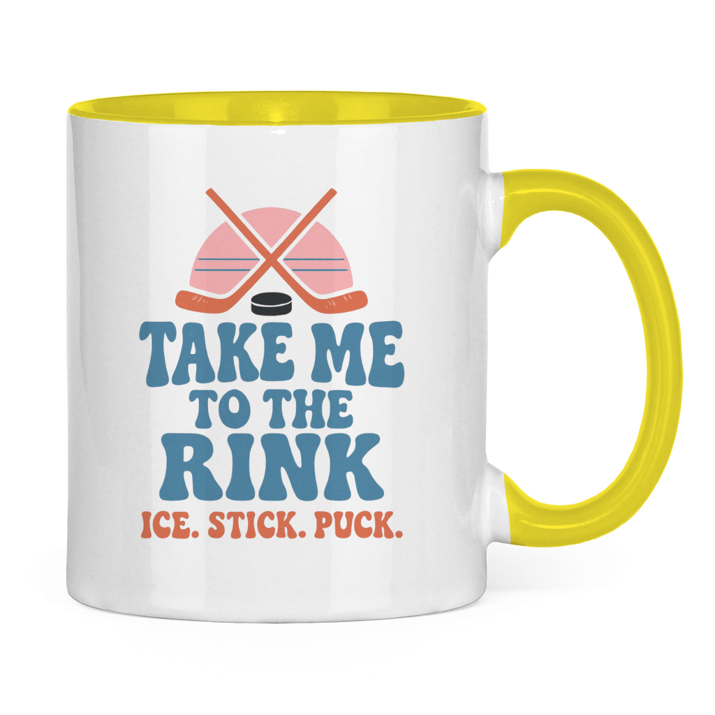 Tasse zweifarbig TAKE ME TO THE RINK