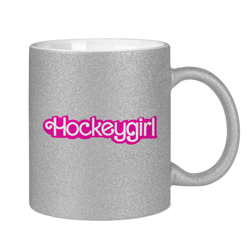 Glitzertasse HOCKEYGIRL SCHRIFT