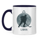 Tasse zweifarbig STERNZEICHEN LIBRA / WAAGE