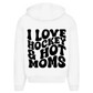 Oversize Zipper I LOVE HOCKEY & HOT MOMS (back)