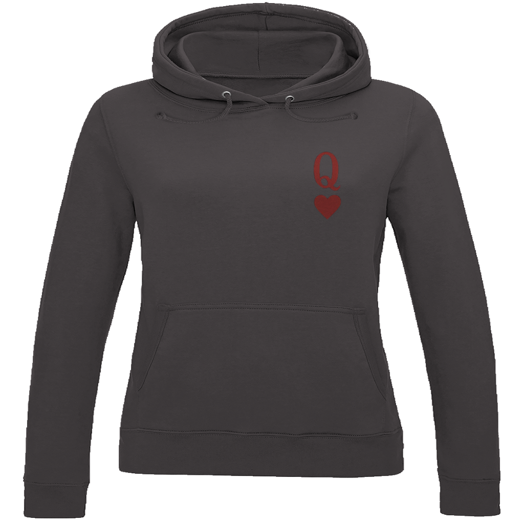 Ladies Hoodie  HOCKEY HERZKÖNIGIN (front&back)