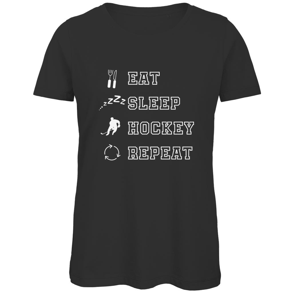 Ladies T-Shirt EAT, SLEEP REPEAT