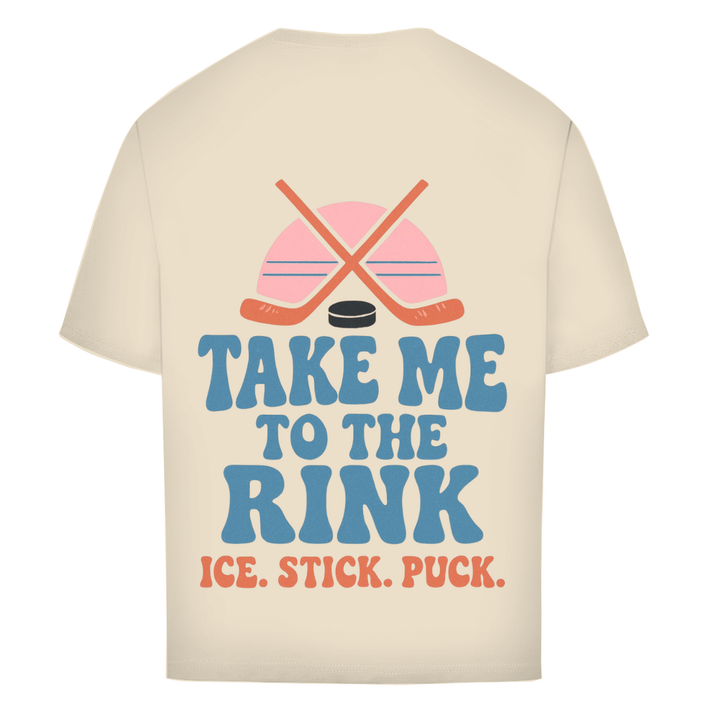Oversize T-Shirt TAKE ME TO THE RINK (back)