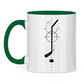 Tasse zweifarbig HOCKEYSTICK MODERN