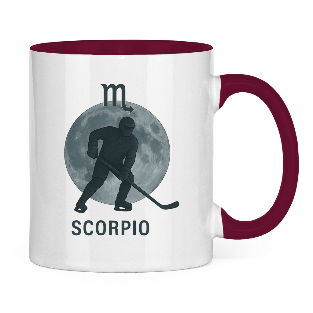 Tasse zweifarbig STERNZEICHEN SCORPIO / SKORPION