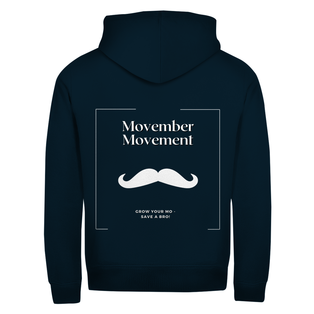 Unisex Zipper GROW YOUR MO (back)