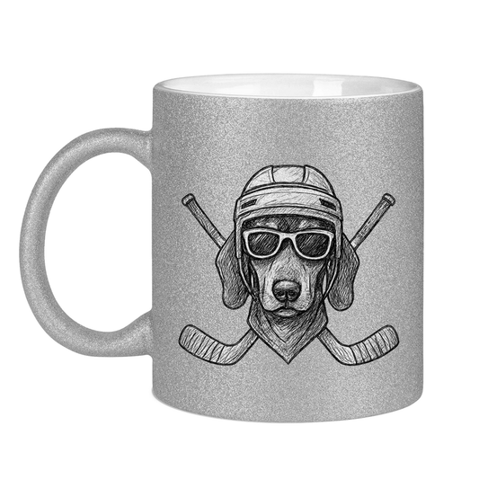Glitzertasse COOL HOCKEYDOG
