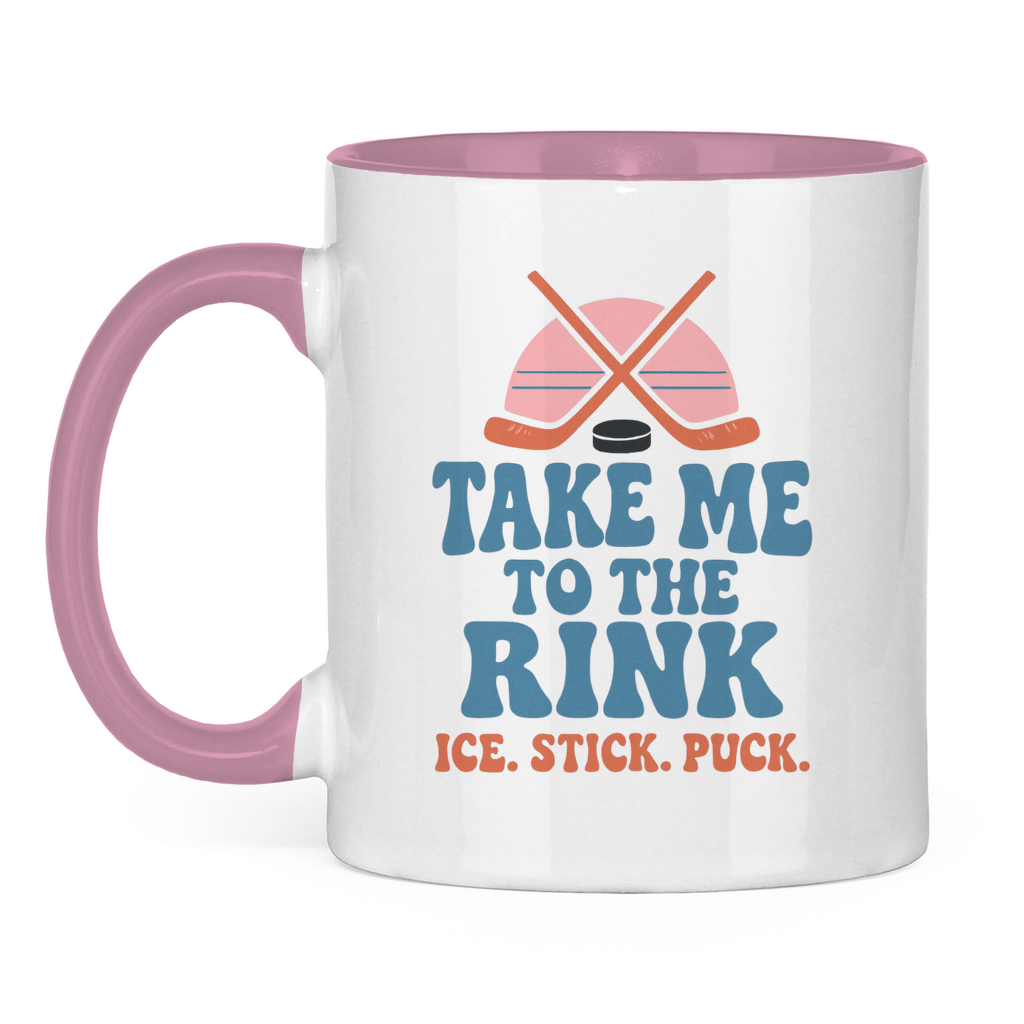 Tasse zweifarbig TAKE ME TO THE RINK