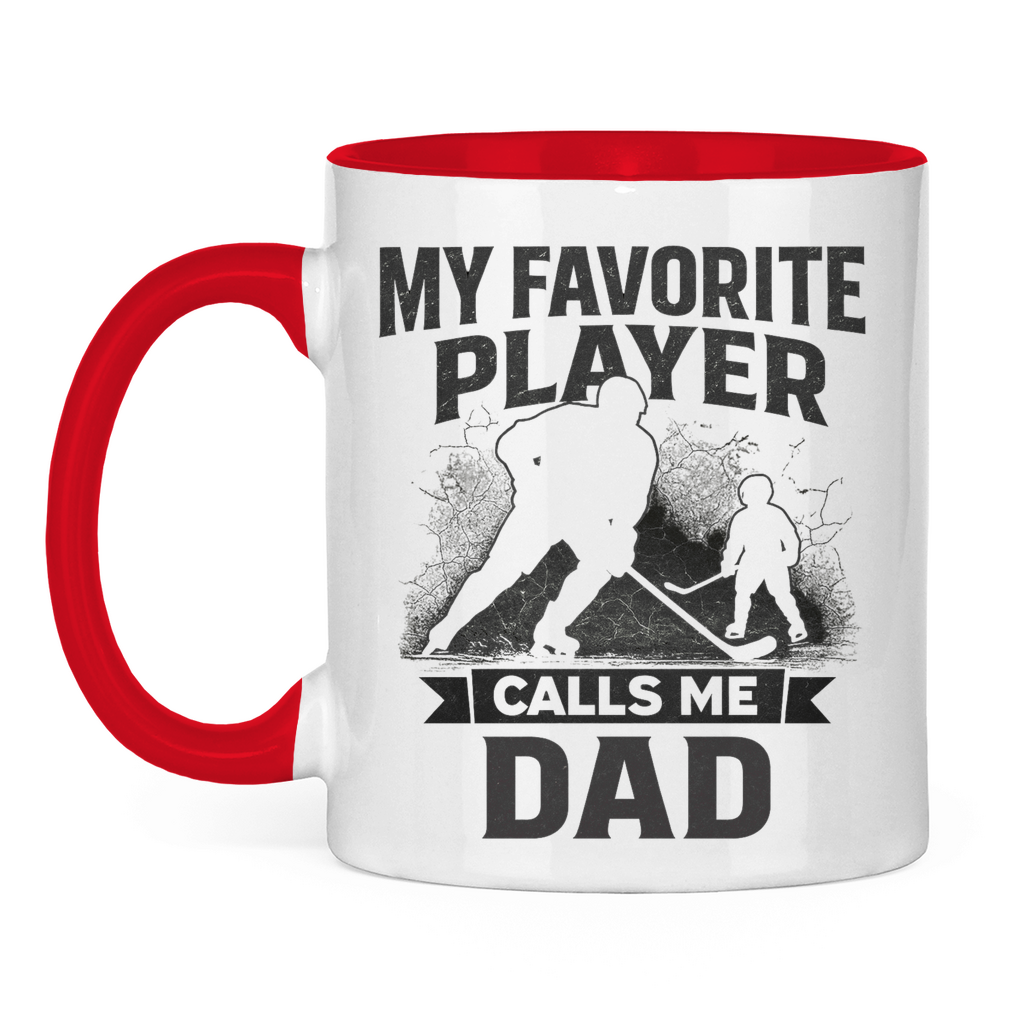 Tasse zweifarbig HOCKEYDAD FAVORITE PLAYER