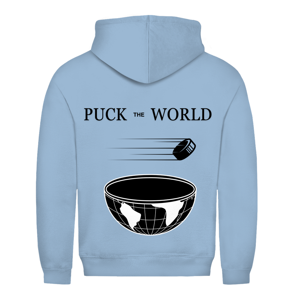 Unisex Hoodie PUCK THE WORLD (front&back)