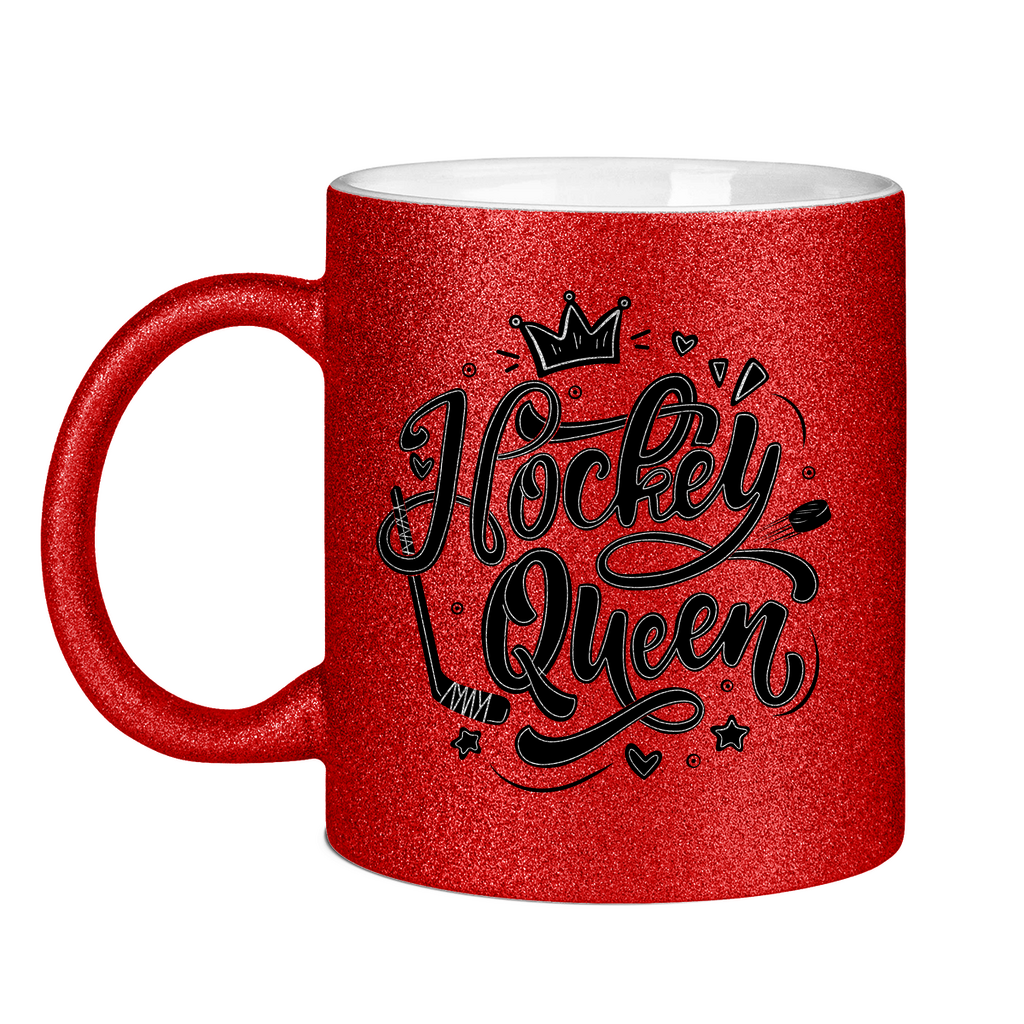 Glitzertasse HOCKEYQUEEN II