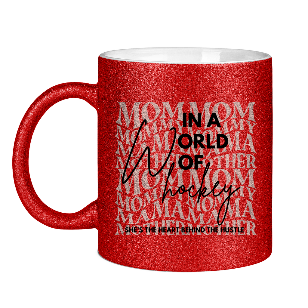 Glitzertasse WORLD OF HOCKEY - MOM