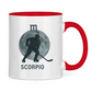 Tasse zweifarbig STERNZEICHEN SCORPIO / SKORPION