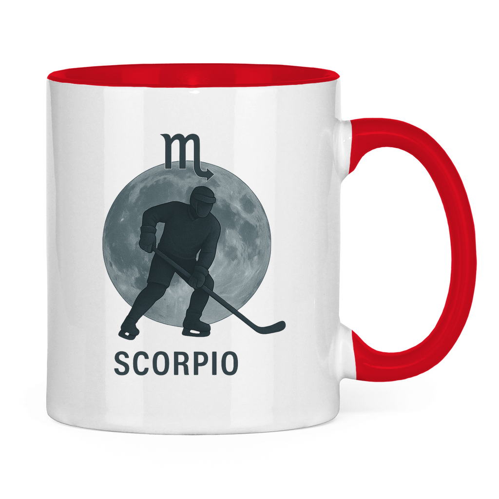 Tasse zweifarbig STERNZEICHEN SCORPIO / SKORPION