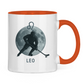 Tasse zweifarbig STERNZEICHEN LEO / LÖWE