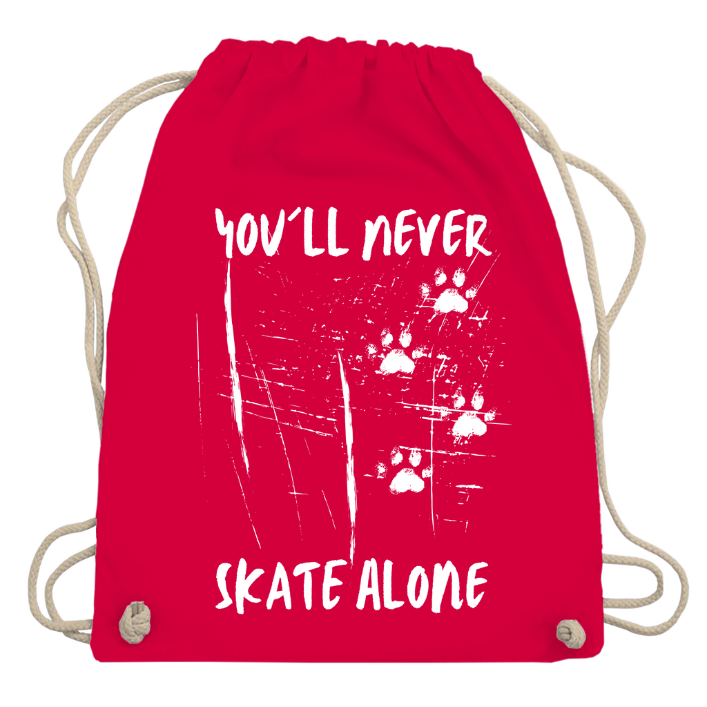 Turnbeutel NEVER SKATE ALONE
