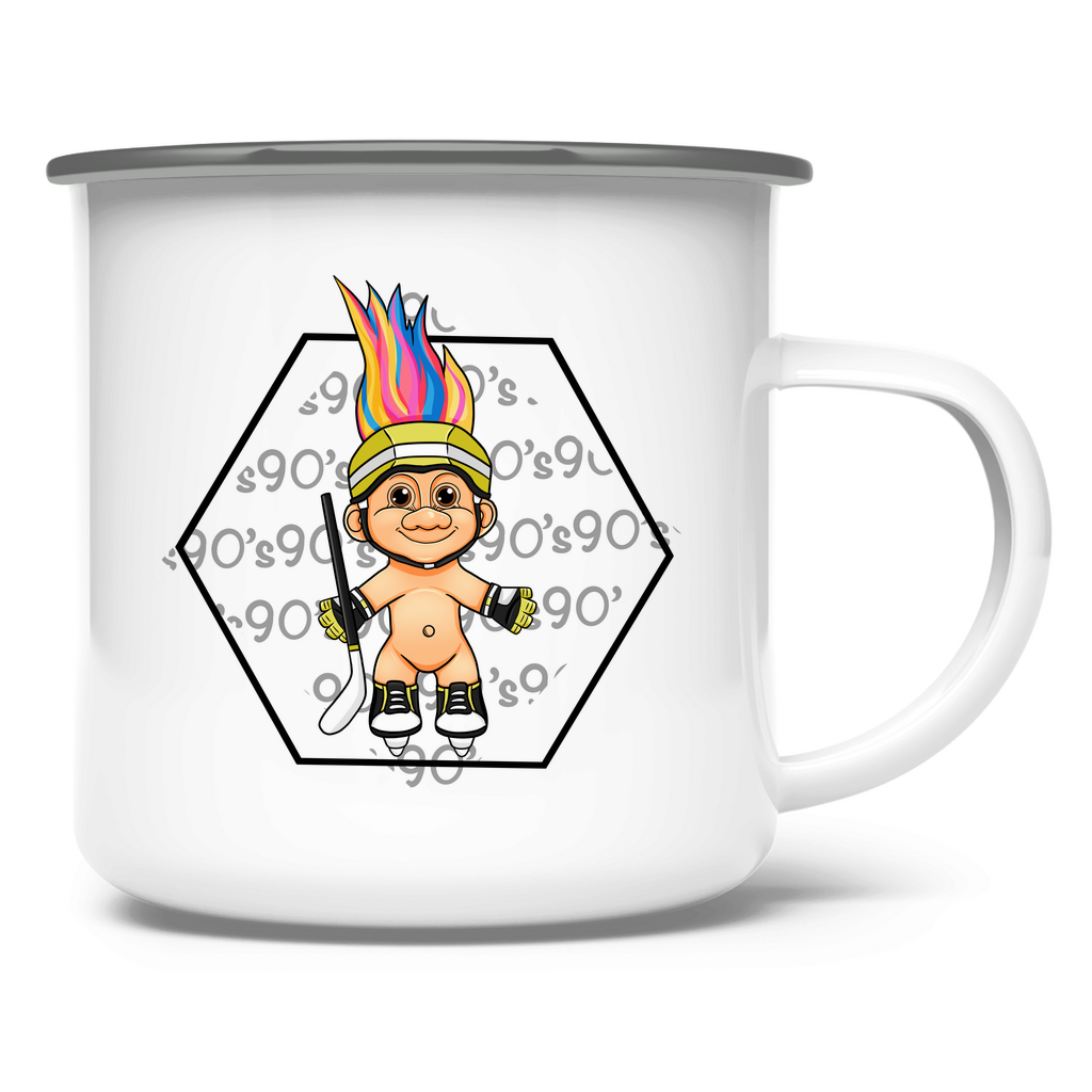 Emaille Tasse HOCKEYTROLL