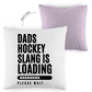 Kopfkissen zweifarbig HOCKEYDADS SLOGAN