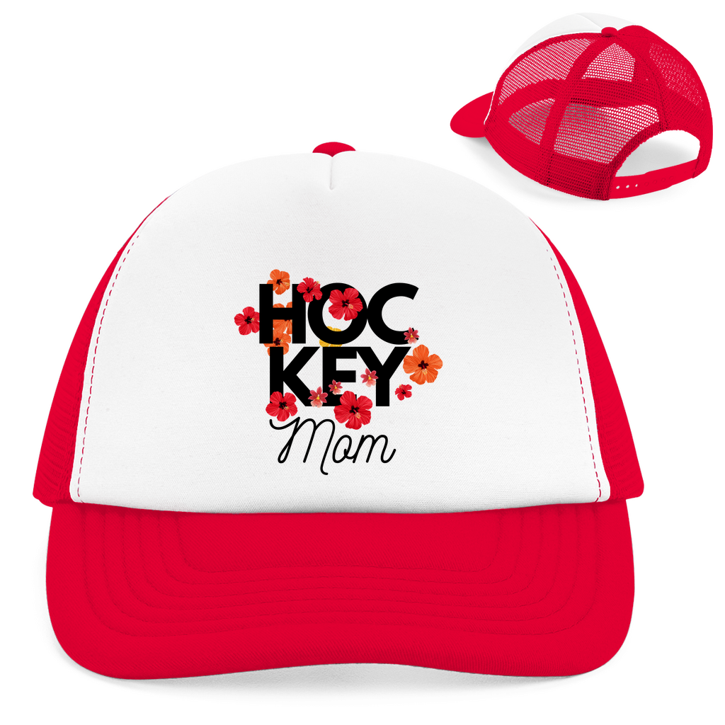 Retro Cap HOCKEY MOM FLOWERS
