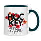 Tasse zweifarbig HOCKEY MOM FLOWERS