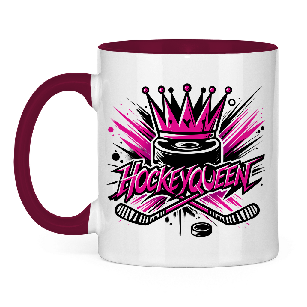 Tasse zweifarbig HOCKEYQUEEN