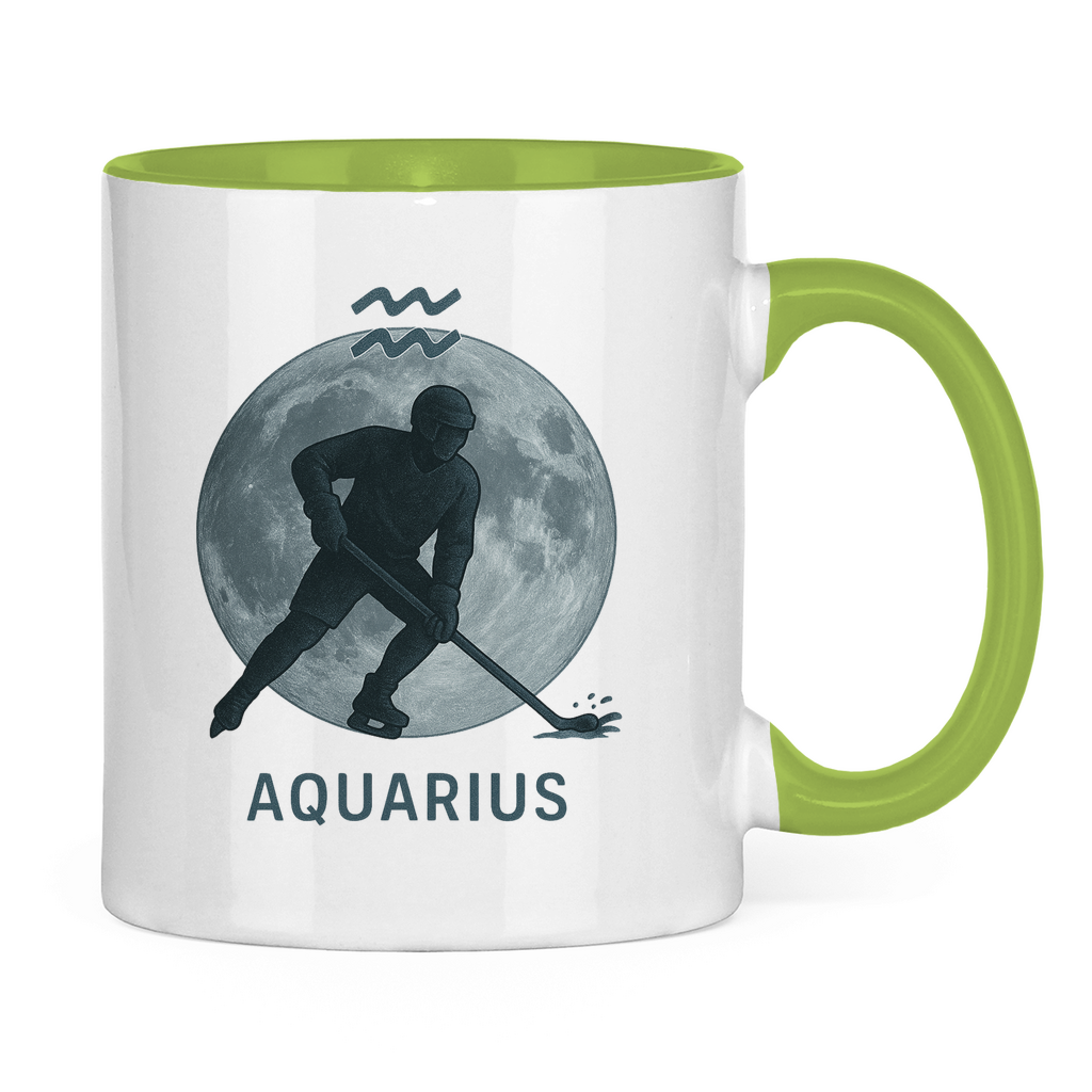 Tasse zweifarbig STERNZEICHEN AQUARIUS / WASSERMANN