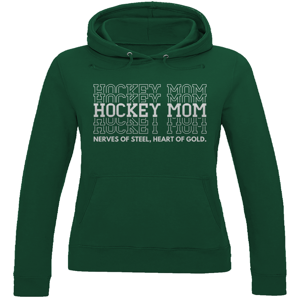 Ladies Hoodie HOCKEYMOM NERVES & HEART