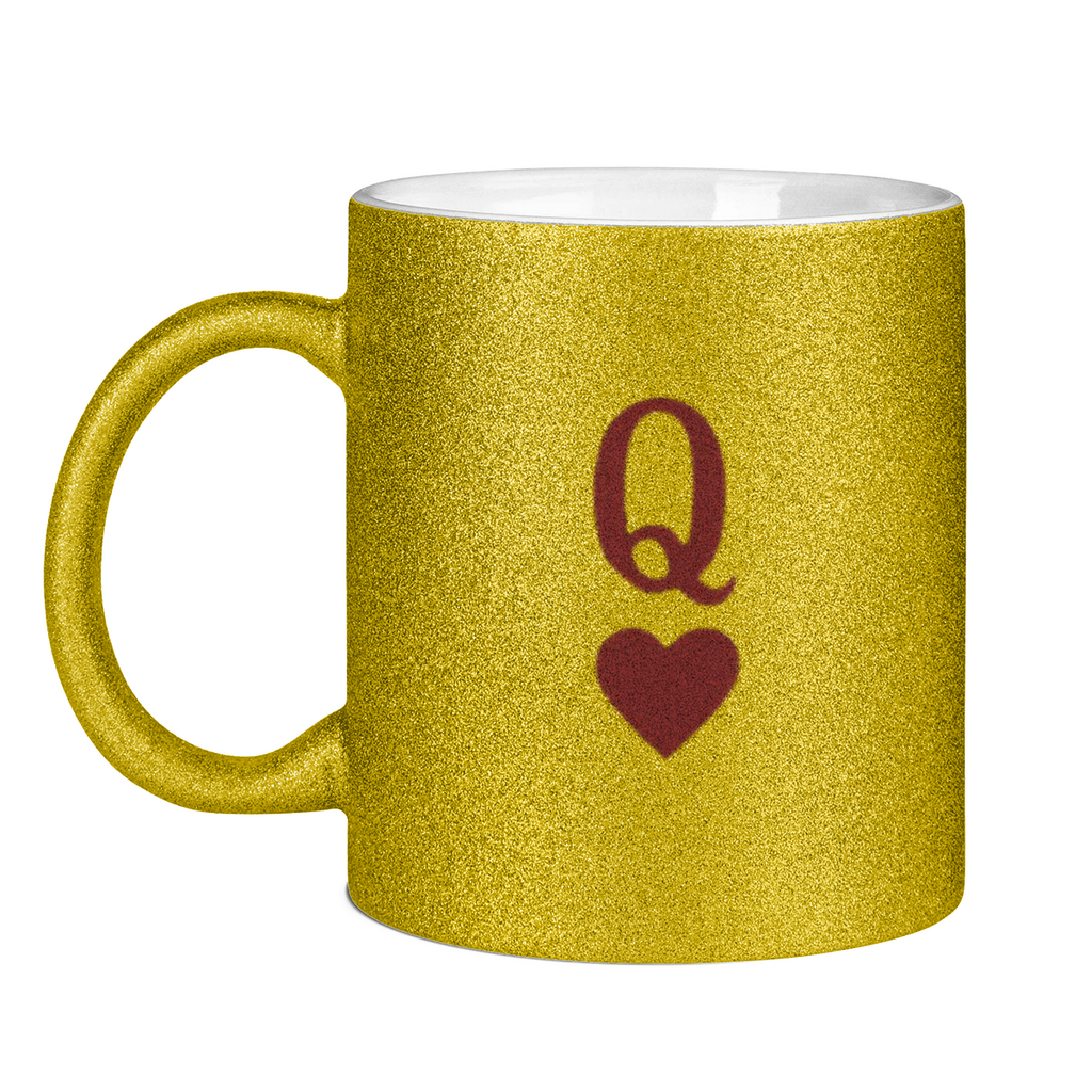 Glitzertasse HOCKEY HERZKÖNIGIN