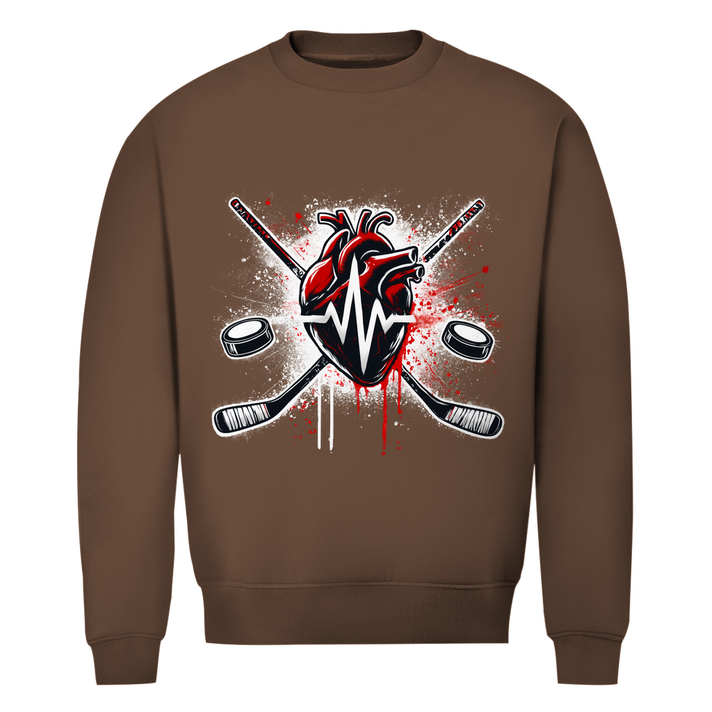 Unisex Sweatshirt HOCKEY HEARTBEAT