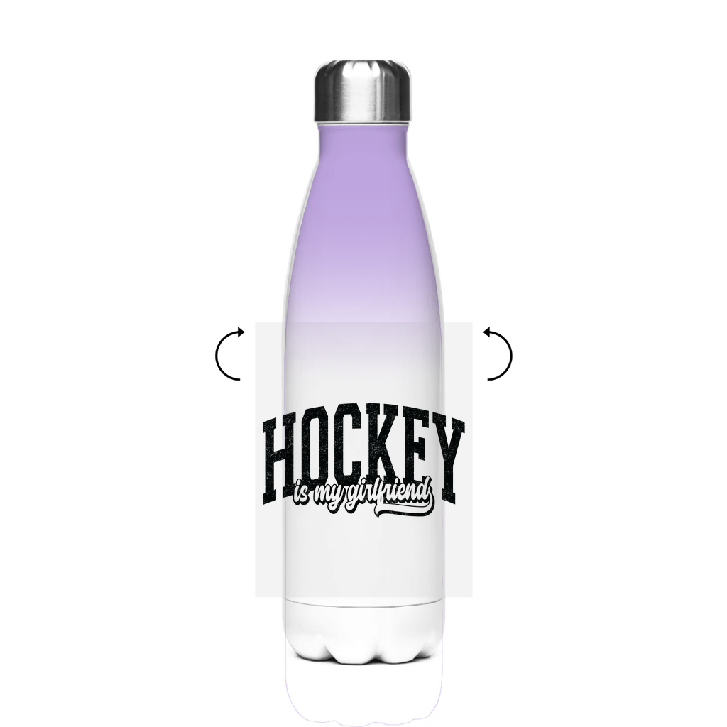 Edelstahl-Thermoflasche HOCKEY IS MY GIRLFRIEND