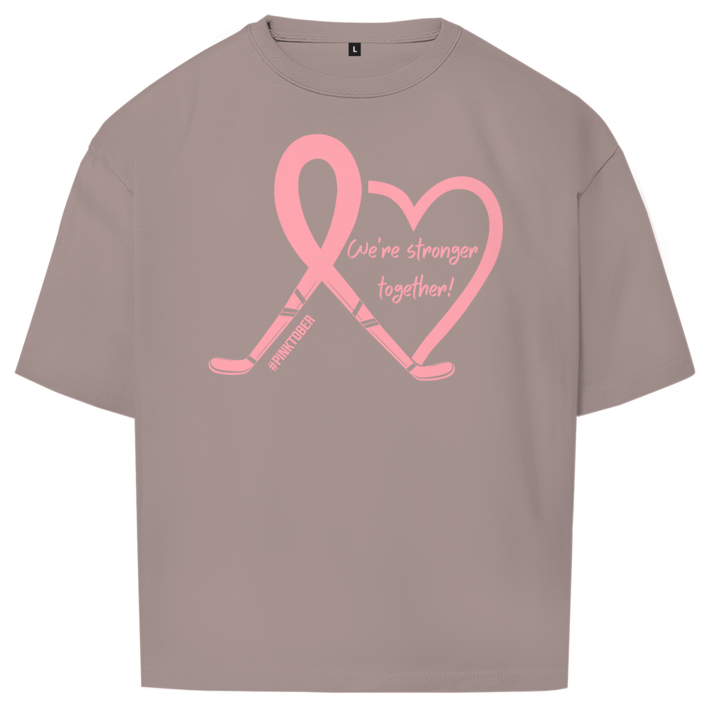 Oversize T-Shirt PINKTOBER STRONGER TOGETHER