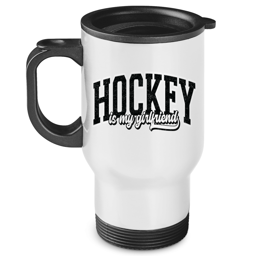 Edelstahl-Thermobecher HOCKEY IS MY GIRLFRIEND