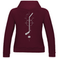 Ladies Hoodie HOCKEYSTICK MODERN (back)