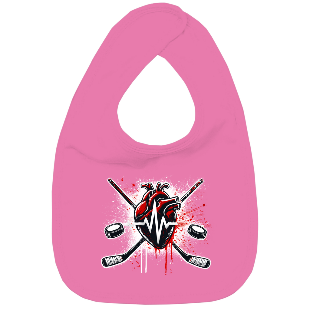 Kinder Bio Lätzchen HOCKEY HEARTBEAT