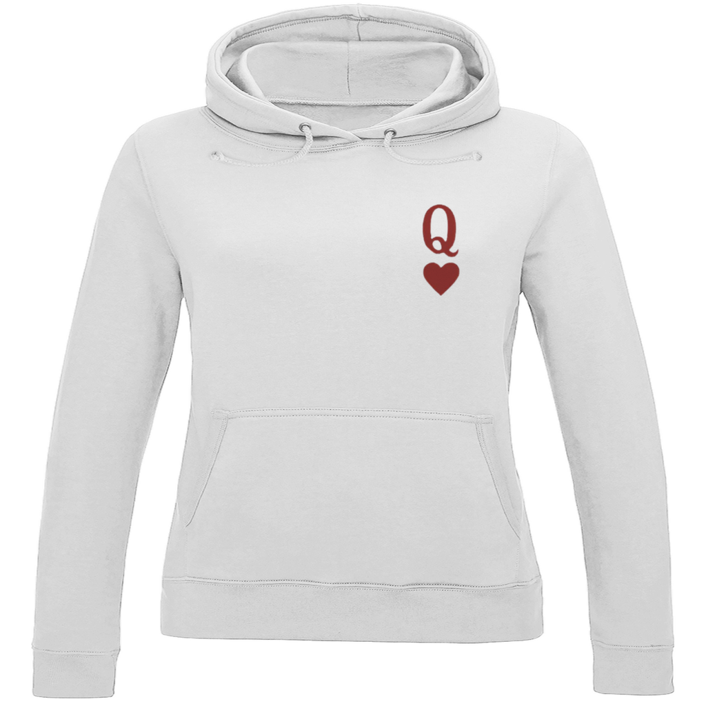 Ladies Hoodie  HOCKEY HERZKÖNIGIN (front&back)